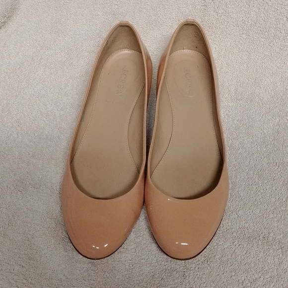 J. Crew Shoes - J Crew Janey Nude Flat Size 8.5